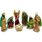 Presépio Natalino Nascimento De Jesus Estatueta 7 Peças 15cm