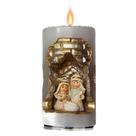 Presépio-Rossoni Velas-Gruta em Vela de Natal Artesanal Tam: 07x13. 1 peça em resina