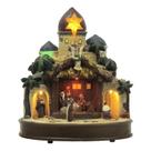 Presépio vila c/ movimento e led - 30cm