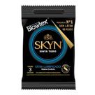 Preservativo Blowtex Skyn Extra Lubrificado - 3 Unidades Preservativo Blowtex Skyn Extra Lubrificado - 3 Unidades