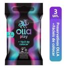 Preservativo OLLA Lubrificado Play C/3 Un