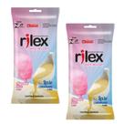 Preservativo Rilex Aroma de Algodão Doce e Leite Condensado com 6 Unidades - 2 pacotes
