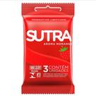 Preservativo Sutra Morango 24 Embalagens com 3 Unidades Preservativo Sutra Morango 24 Embalagens com 3 Unidades