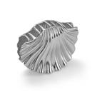 Presilha De Cabelo Dourada/prata Formato De Concha Elegante