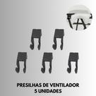 Presilha de Grade para Ventilador 5 unidades branco/preto