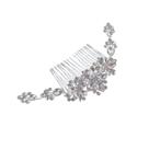Presilha de Strass com Pentinho Formato de Flores Médias Presilha de Strass com Pentinho Formato de Flores Médias
