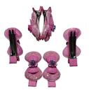 Presilha laço infantil p/ cabelo meninas bico de pato rosa