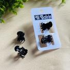 Presilha Mini Piranha de Nylon Preta com 2 unidades - Balrin