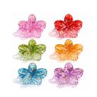 Presilha Piranha Flor TRANSPARENTE cor:laranja