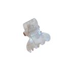 Presilha Piranha Pequena de Nylon com Estampa Quadriculada