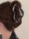 Presilhas De Cabelo Femininas De Metal De Alta Qualidade Com Design De Nuvem E Linhas Irregulares,
