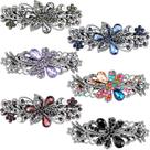 Presilhas de cabelo Geyoga Vintage French French Flower Clips (6 peças)