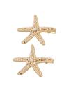 Presilhas de Cabelo MakeMeChic Estrela-do-Mar com Pérolas Douradas 2/3 Peças