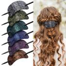 Presilhas de cabelo Noverlife Leather Square Shape, conjunto de 6 peças para mulheres Presilhas de cabelo Noverlife Leather Square Shape, conjunto de 6 peças para mulheres