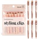 Presilhas para cabelo Kitsch 9 cm Alumínio Rosé Gold 6 unidades