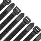Presilhas para cabos Oksdown, pacote com 100, 30 cm, nylon pesado, 6/6 Presilhas para cabos Oksdown, pacote com 100, 30 cm, nylon pesado, 6/6