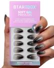Press On Nails Bartbox Grave Shine Sparkle Black Almond