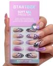 Press On Nails Bartbox Medium 3D Purple Butterfly French