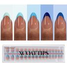Press On Nails Bartbox Nails XCOATTIPS French Tip Blue