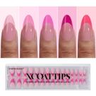 Press On Nails Bartbox Nails XCOATTIPS Pink French Tip Press On Nails Bartbox Nails XCOATTIPS Pink French Tip