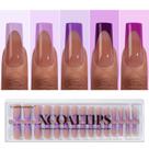 Press On Nails Bartbox Nails XCOATTIPS Purple French Tip