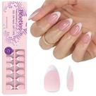 Press On Nails Beetles French Tips, 224 unidades de rosa para mulheres Press On Nails Beetles French Tips, 224 unidades de rosa para mulheres