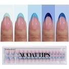 Press On Nails Btartbox Nails XCOATTIPS French Tip Blue 160 unidades