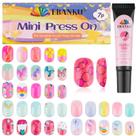 Press on Nails EBANKU Kids Candy Butterfly 168 peças