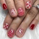 Press on Nails Foweso Valentines Day Short Square x24
