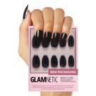 Press On Nails Glamnetic Boba Opaque Black Short Ammond