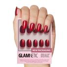 Press On Nails Glamnetic Cherry Glaze Short Round Red