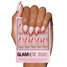 Press On Nails Glamnetic Mrs. Claus Red French Tip Short Press On Nails Glamnetic Mrs. Claus Red French Tip Short