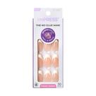 Press-On Nails Impress em formato de caixão médio francês ideal”