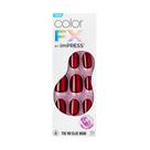 Press-On Nails Impress 'Hidden Gem', cor vermelha, tamanho curto