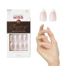 Press On Nails KISS Classy 'Dashing' em forma de amêndoa branca clara