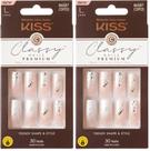 Press On Nails KISS Classy Premium 'Stunning! ' Estilo francês