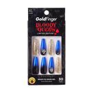 Press-On Nails KISS GoldFinger Bloody Queen Edição Limitada