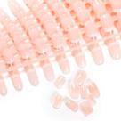 Press On Nails LIARTY French Tip Short 240 unidades com estojo rosa