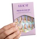 Press On Nails Lilac St. Gold In My Veins 30 unhas 15 tamanhos