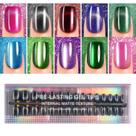 Press on Nails Plauva Cat Eye Short Square 300 unidades para mulheres Press on Nails Plauva Cat Eye Short Square 300 unidades para mulheres
