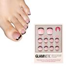 Press-On Toenails Glamnetic Caviar Classic Black French Tip Press-On Toenails Glamnetic Caviar Classic Black French Tip