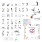 Presser Foot Set XBA 42 unidades para Brother, Singer, Elna e Kenmore