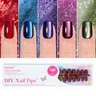 Pressione as unhas Jofay Fashion Cat Eye Short, 5 estilos, 160 unidades Pressione as unhas Jofay Fashion Cat Eye Short, 5 estilos, 160 unidades