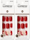 Pressione as unhas KISS Impress No Glue Mani 'Adore You' Red Pressione as unhas KISS Impress No Glue Mani 'Adore You' Red