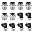 Pressione para conectar as conexões CNAODUN, tubo de 5/16" OD x 3/8" NPT