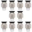 Pressione para conectar o encaixe Beduan 1/4 de tubo OD x 1/4 NPT macho