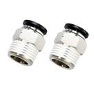 Pressione para conectar o encaixe VETLEY PNEUMATIC de 4 mm OD x 1/8 NPT Pressione para conectar o encaixe VETLEY PNEUMATIC de 4 mm OD x 1/8 NPT