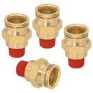 Pressione para conectar os acessórios Boeray Brass Union Straight 3/4 Pressione para conectar os acessórios Boeray Brass Union Straight 3/4