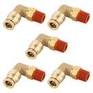 Pressione para conectar os encaixes Boeray, cotovelo de 90 graus, tubo 1/4