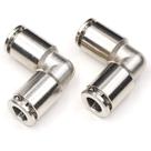 Pressione para conectar os encaixes Union Elbow 3/8" em aço inoxidável